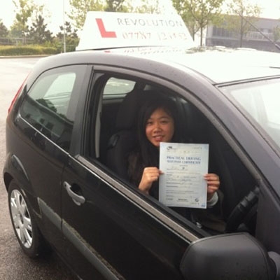 Image of Chanel La with pass certificate - Revolution Driving School