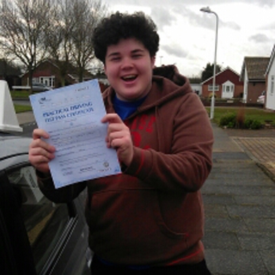 Image of Josh Williamson with pass certificate - Revolution Driving School