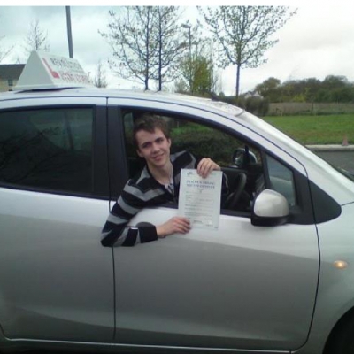 Image of Sam Boyd with pass certificate - Revolution Driving School